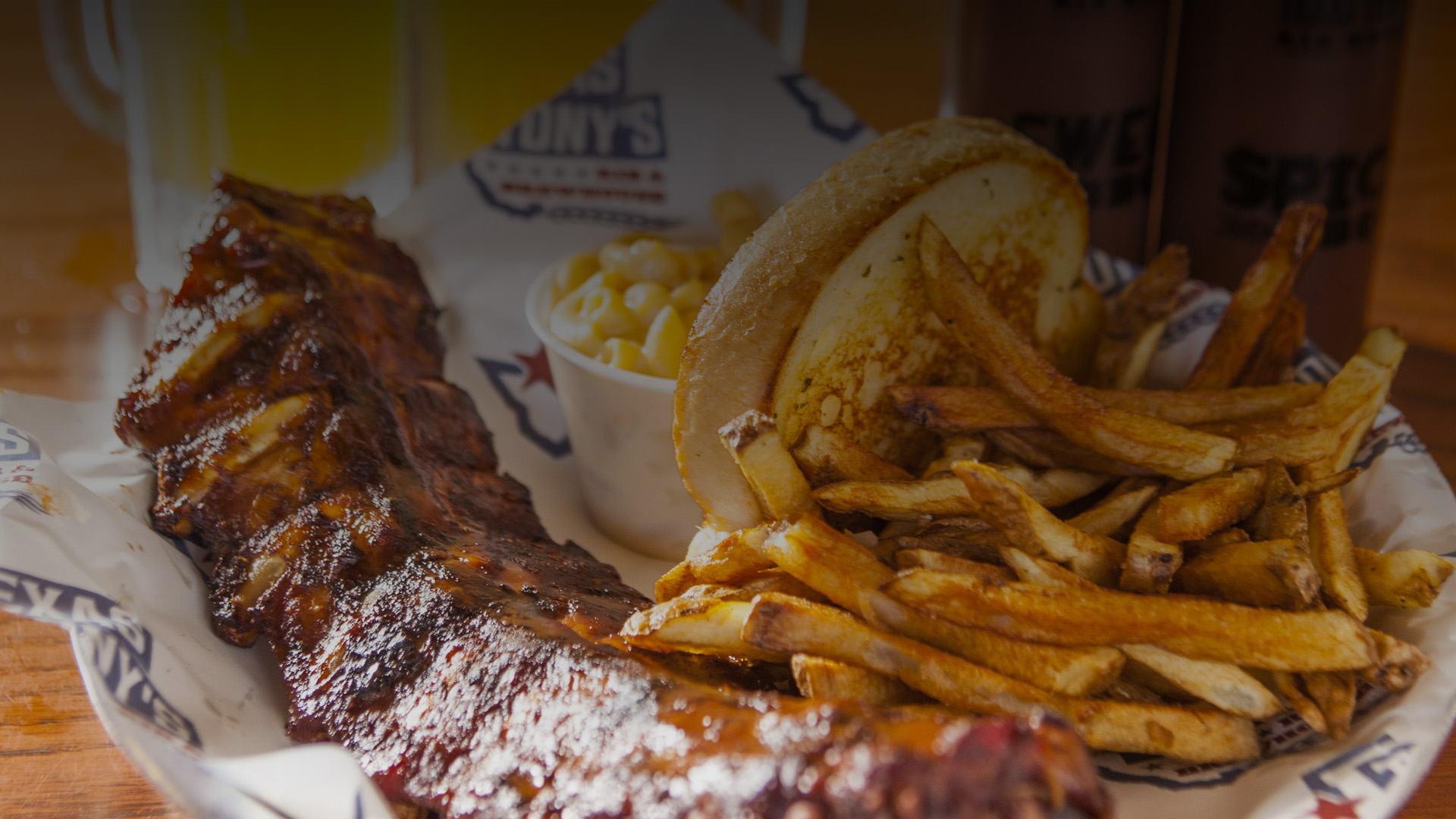 Texas Tony's Rib and Brewhouse It's all about the rub and the ring